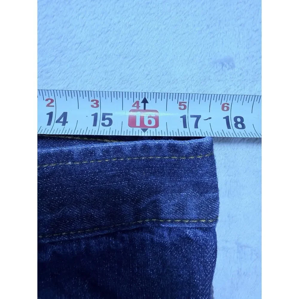 Origin USA Delta Denim Straight Leg Jeans Blue Men Size 34x28 Made In America